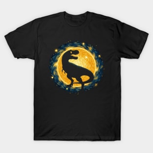 Total Solar Eclipse T-rex Dinosaur April 8 2024 T-Shirt